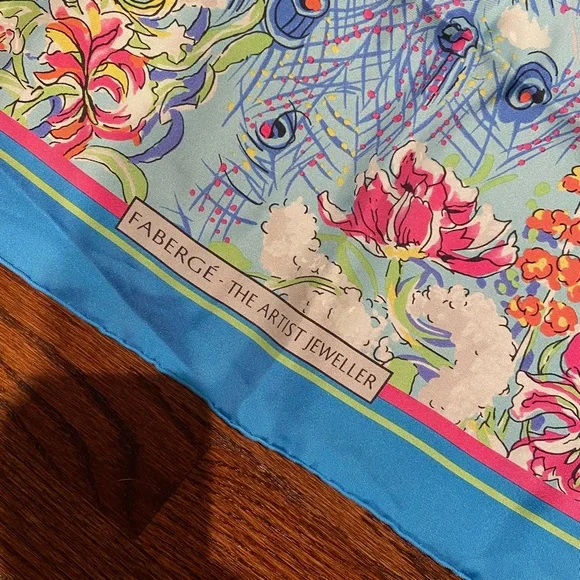 Faberge A.C Canova Silk Scarf + Smythson Notebook - Picture 8 of 10